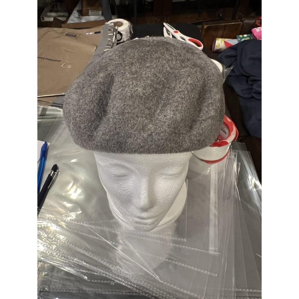 Henry Pollak Gray Vintage Wool Beret